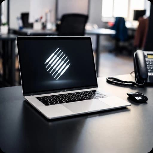 Digital Chords workspace with laptop on a desk