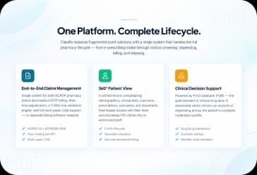 Clara product screens