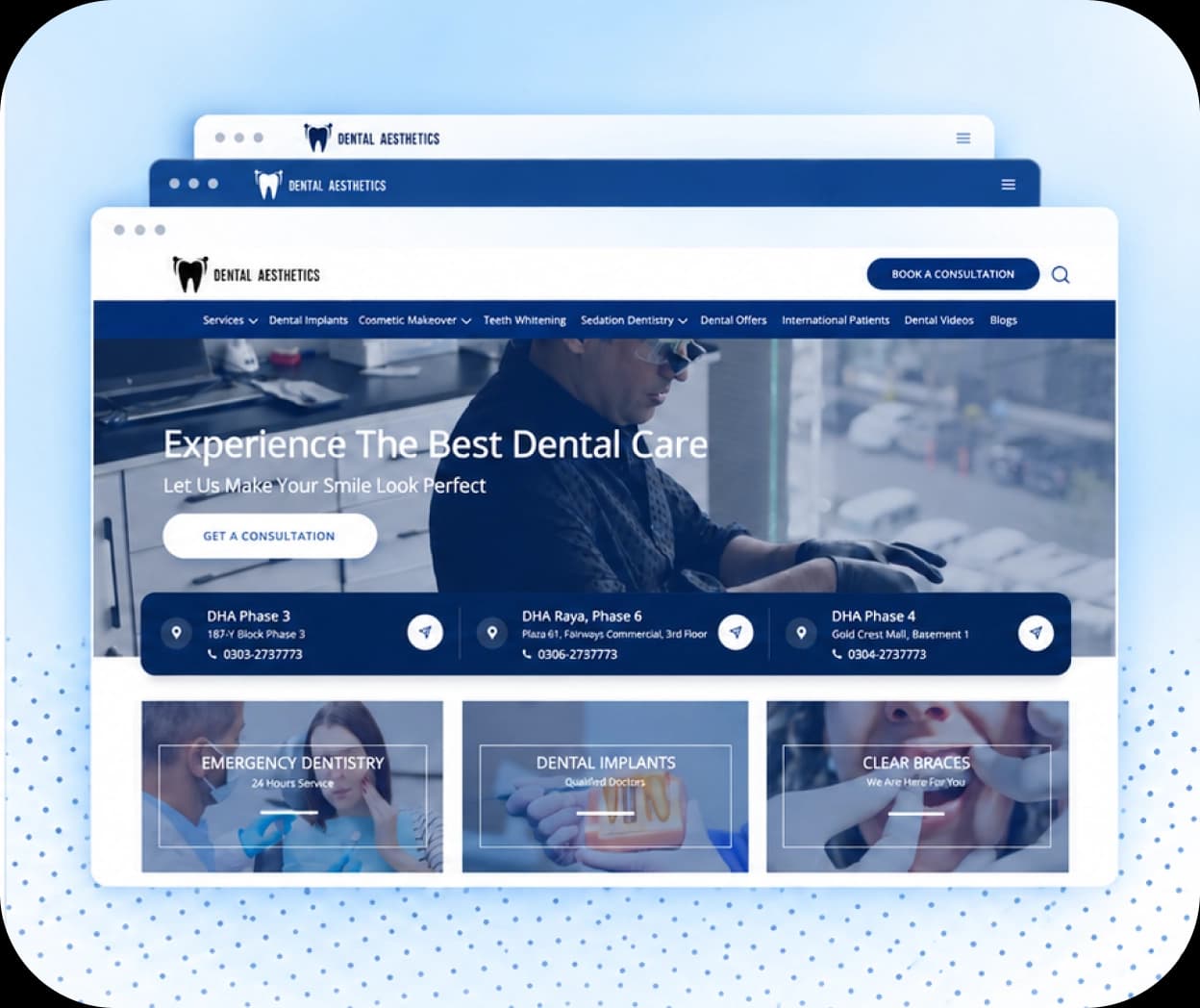 Dental Aesthetics website showcase