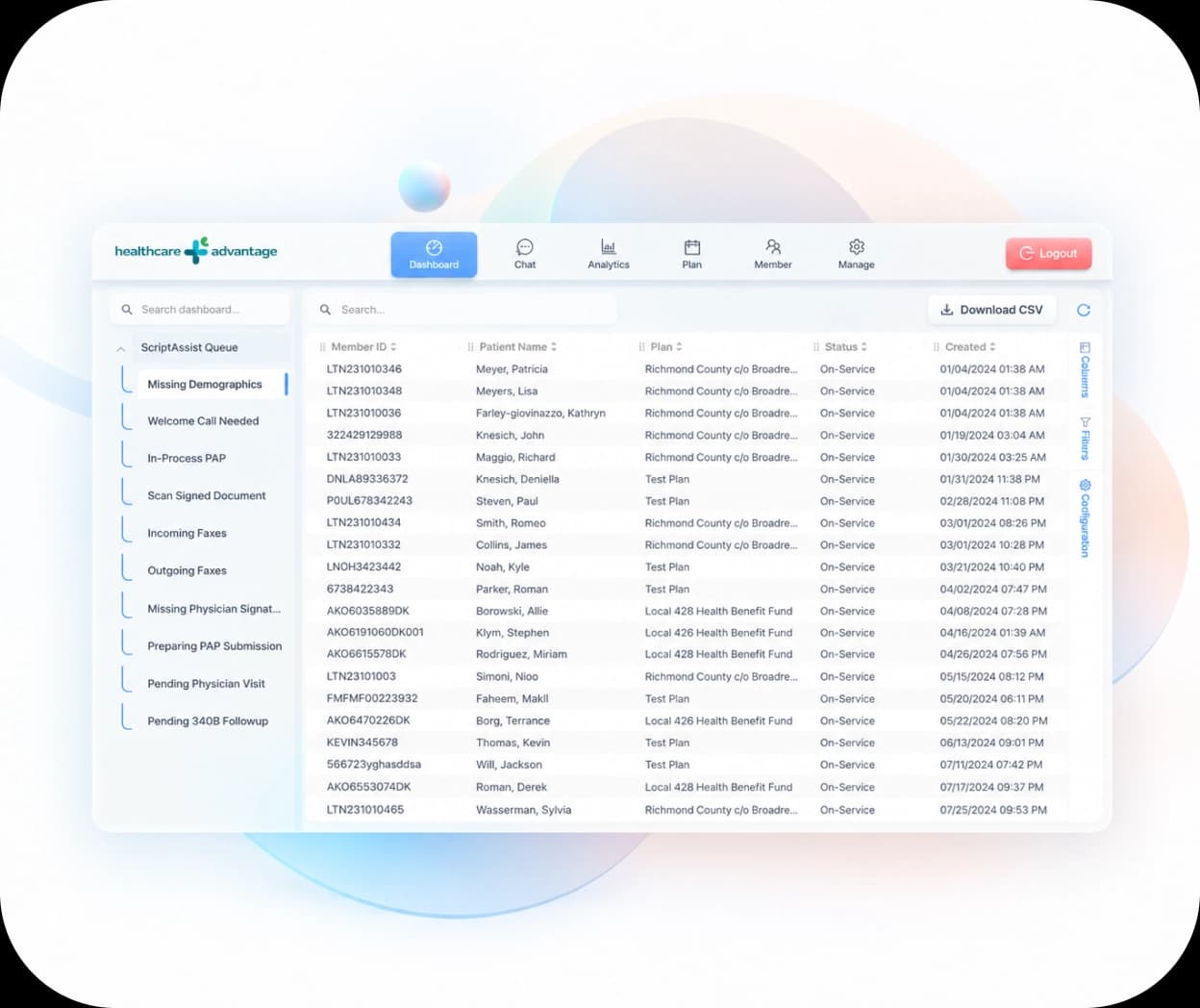 HCA case management platform showcase